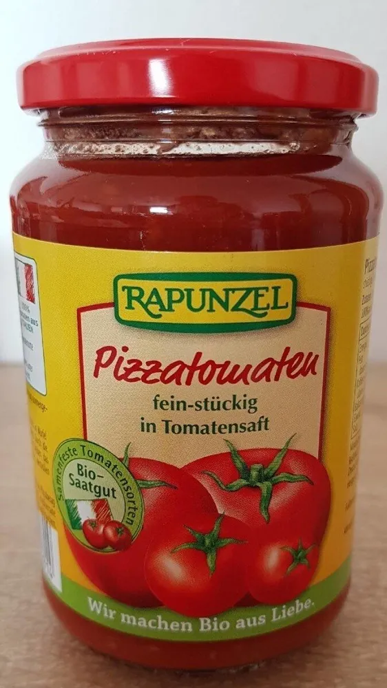 Pizzatomaten; fein-stückig in Tomatensaft