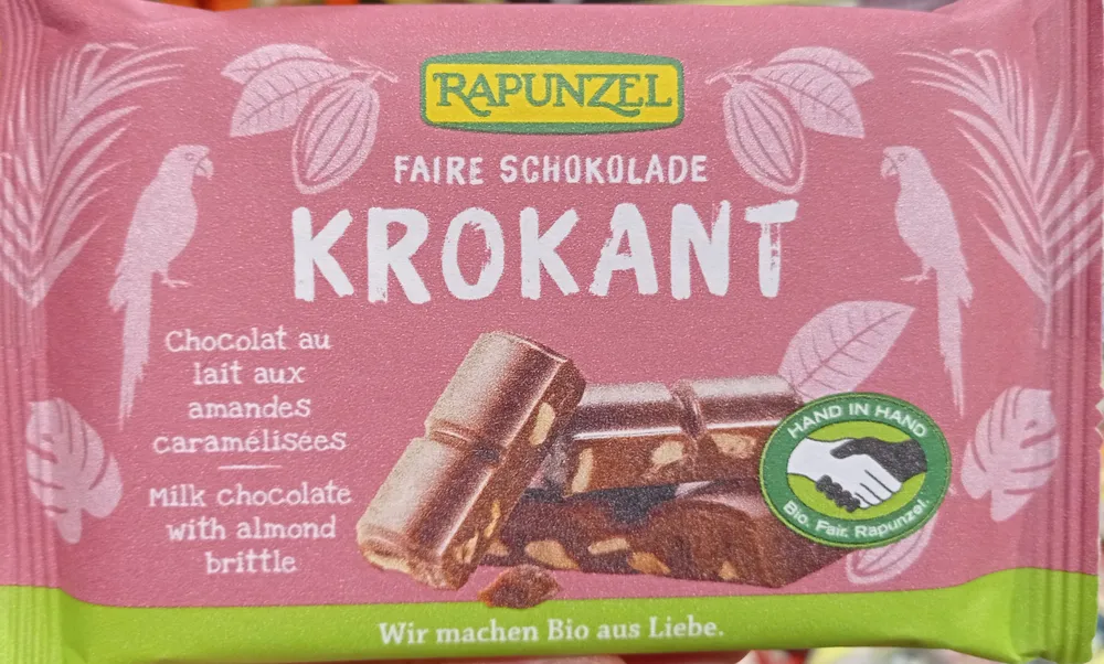 Faire Schokolade Krokant