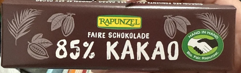 faire Schokolade 85% Kakao