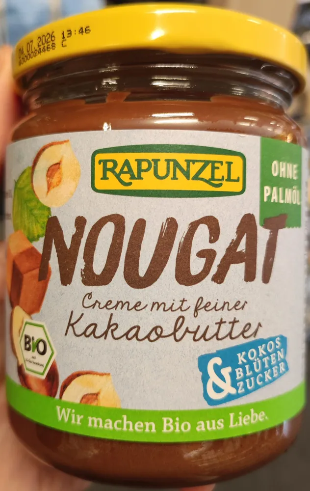 Nougat Creme mit Kakaobutter