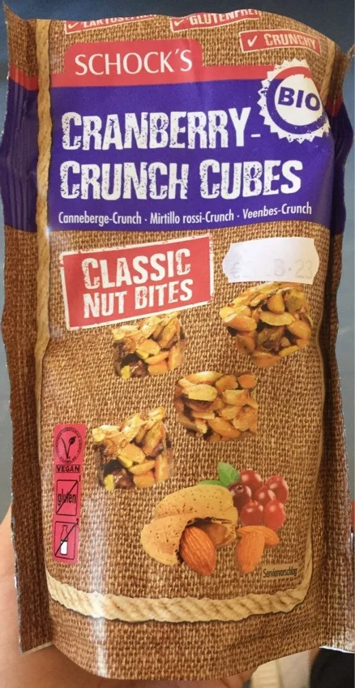 Cranberry crunch cubes