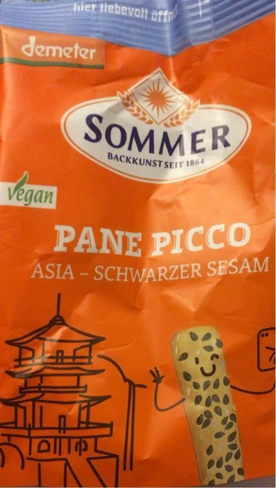 Sommer & Co. Pane Picco Asia Schwarzer Sesam