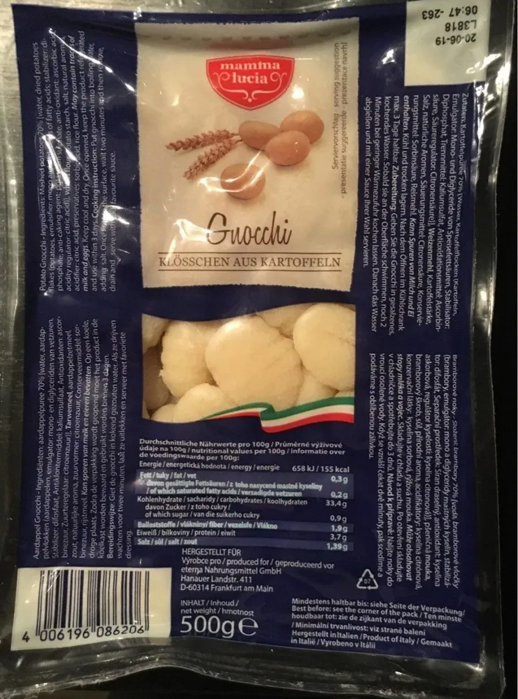 Gnocchi Klößchen aus Kartoffeln