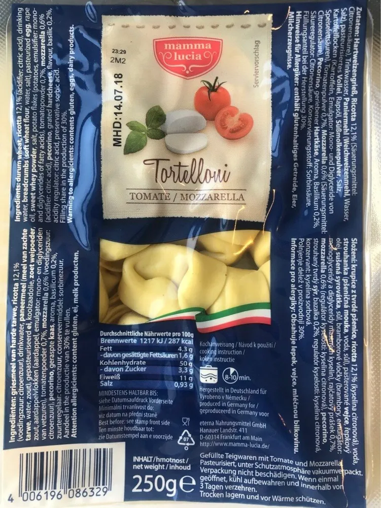 Tortelloni, Tomate / Mozzarella