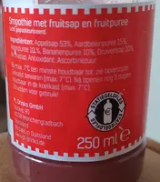 Aardbei banaan appel druif smoothie