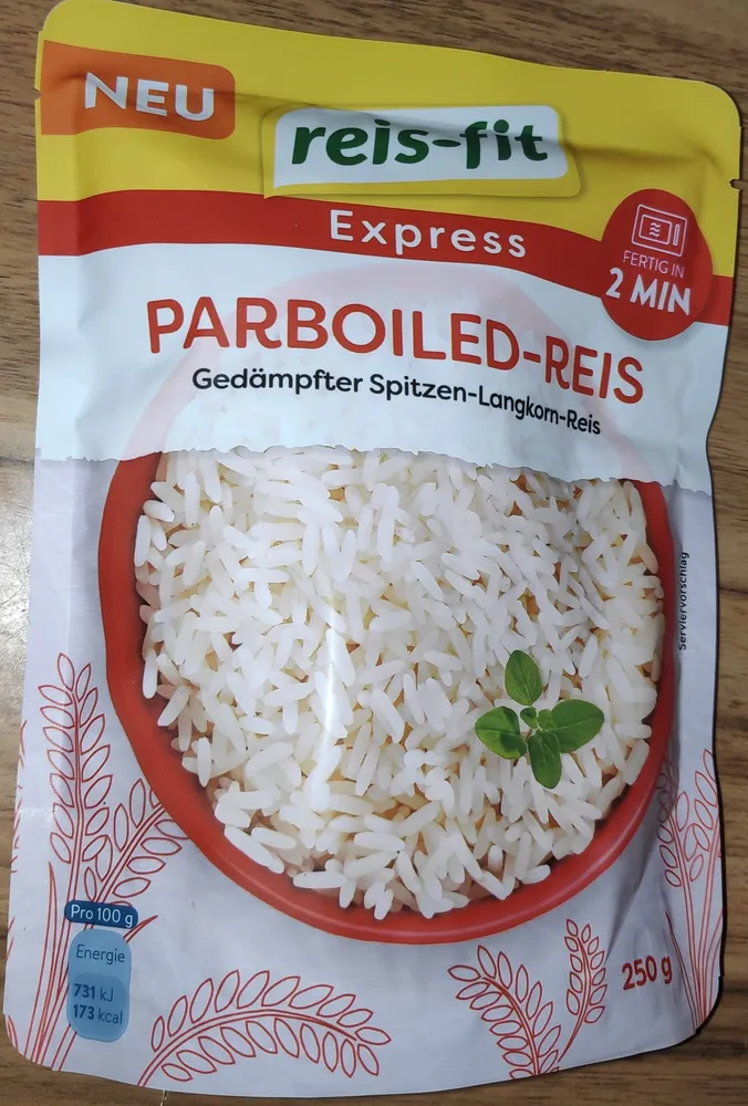 Reis-Fit Express Parboiled Reis Gedämpfter Spitzen-Langkorn-Reis 4006237642125 Gedämpfter Spitzen-Langkorn-Reis