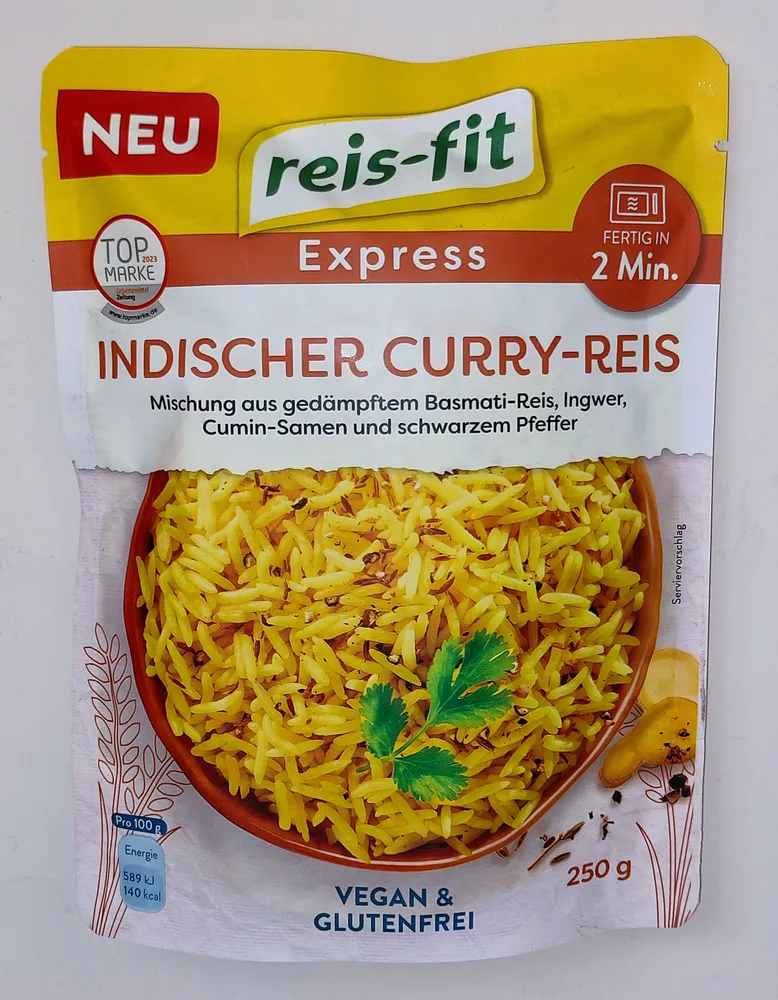 Reis-Fit Express - Indischer Curry-Reis