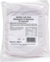 Jambon cuit choix découenné et dégraissé