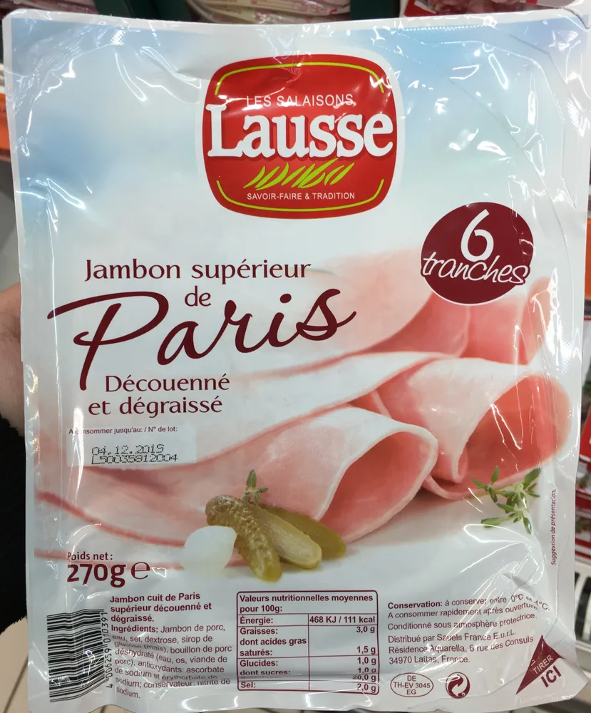 Jambon supérieur de Paris