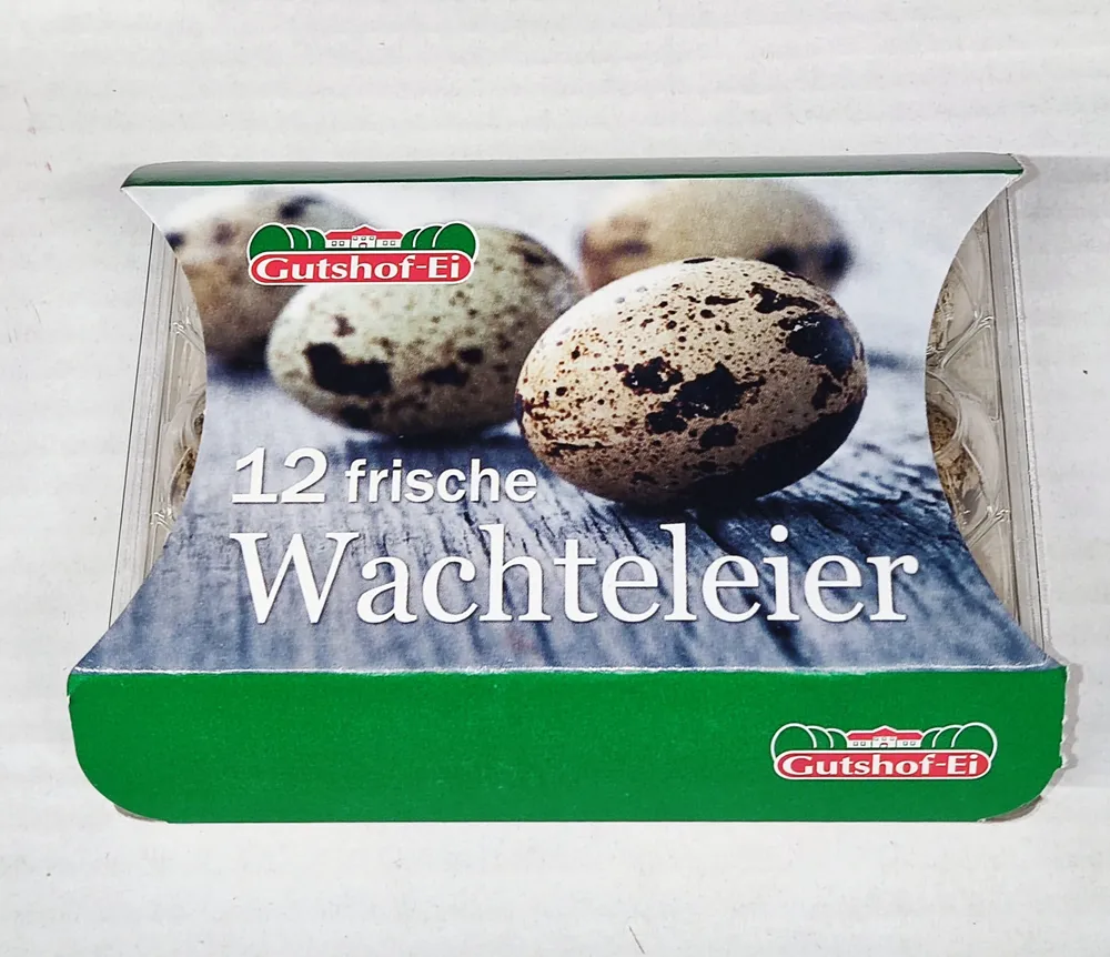 12 Frische Wachteleier