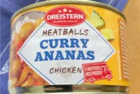 Meatballs Curry Ananas