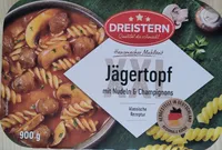Jägertopf mit Nudeln und Champignons