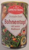 Bohneneintopf mit zartem Rindfleisch