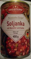 Soljanka mit Kasseler und Gurke