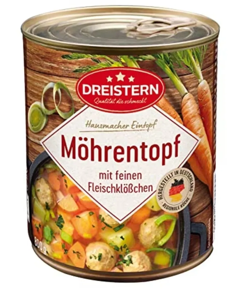 Hausmacher Möhreneintopf mit feinen Fleischklößchen