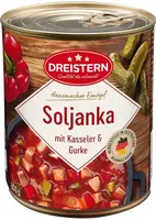 Soljanka mit Kasseler und Gurke