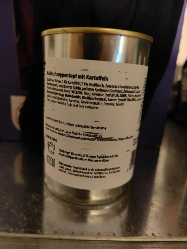 Gulaschsuppentopf mit Kartoffeln