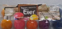 10 Bunte gekochte Eier