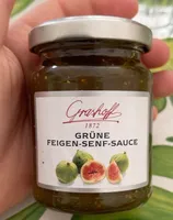Grüne feigen-senf-sauce