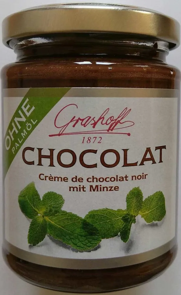 Crème de chocolat noir mit Minze