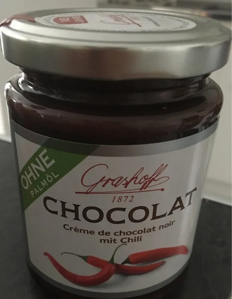 Creme de chocolat noir au piment