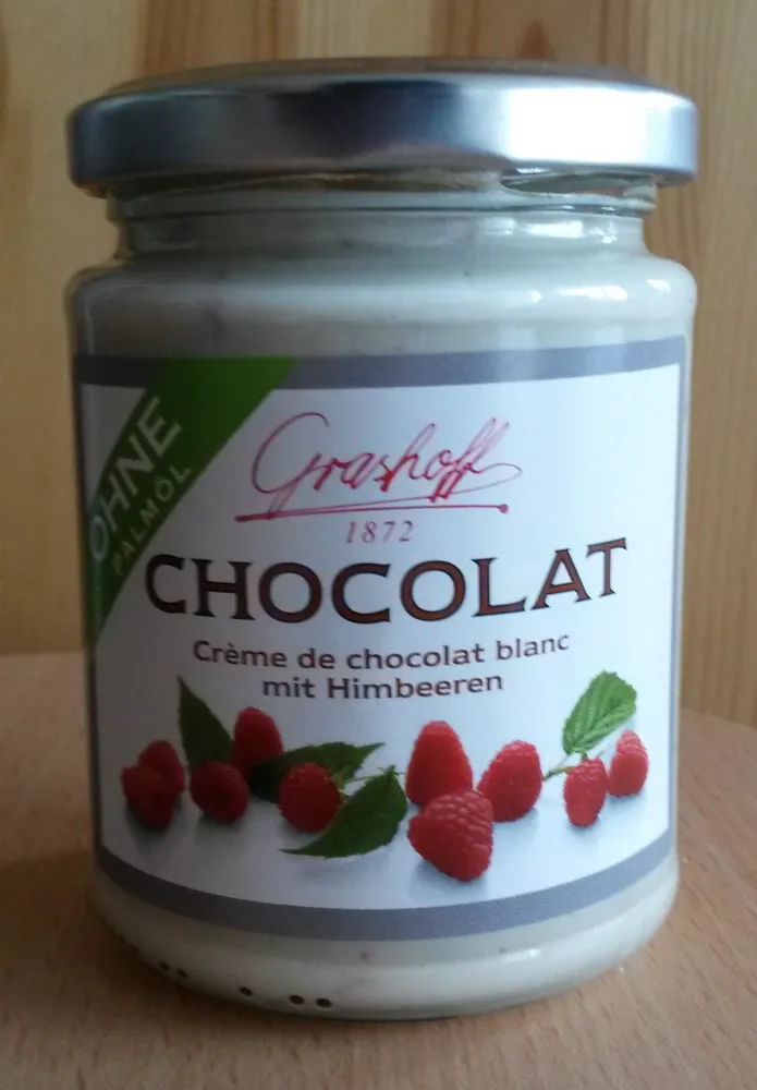 Chocolat mit Himbeeren
