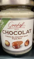 Chocolat Creme de chocolat blanc triple nut