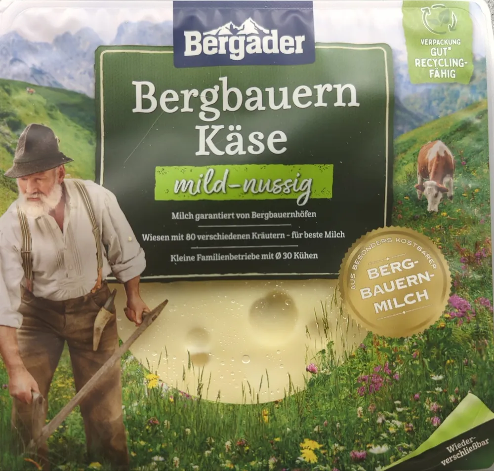 Bergbauern mild nussig Käse