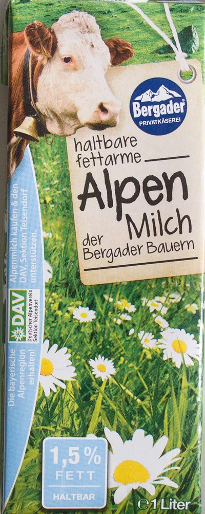 haltbare fettarme Alpen Milch
