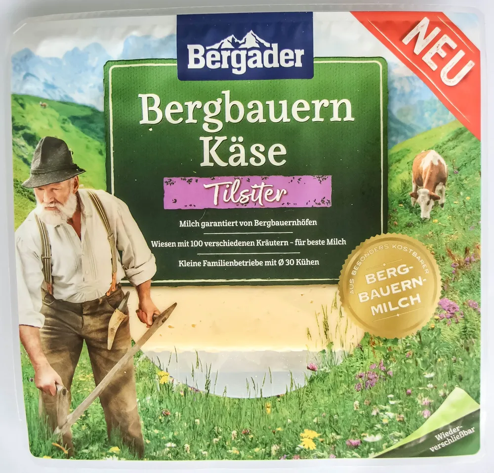 Bergbauern Käse milder Tilsiter