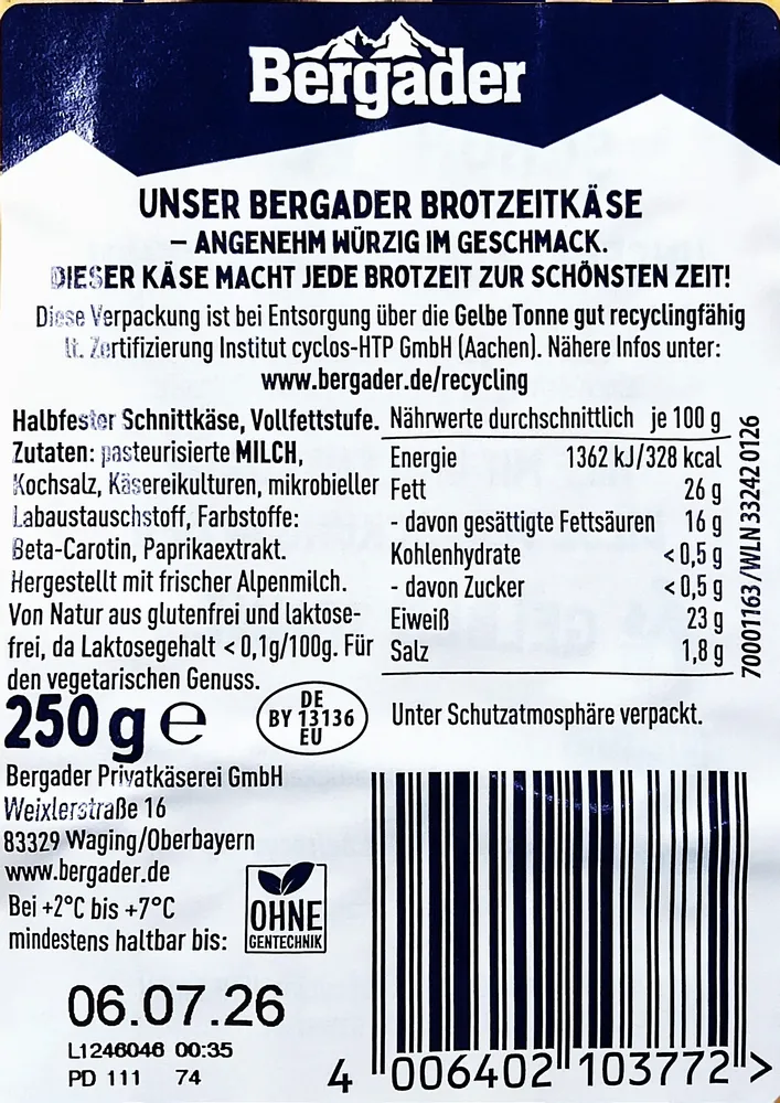 Brotzeitkäse würzig XXL