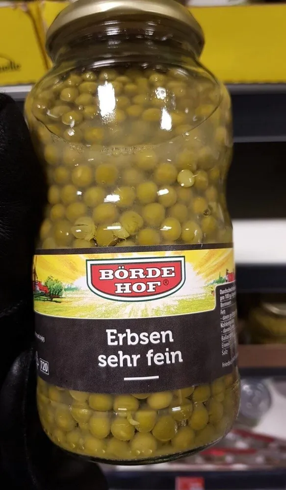 Erbsen sehr fein
