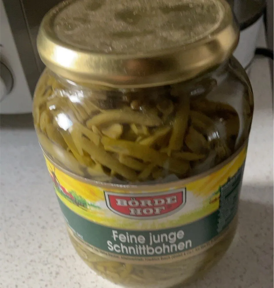 Feine junge schnittbohnen