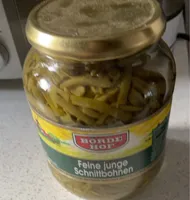 Feine junge schnittbohnen