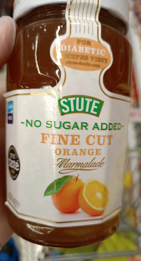 -NO SUGAR ADDED- FINE CUT ORANGE Marmalade