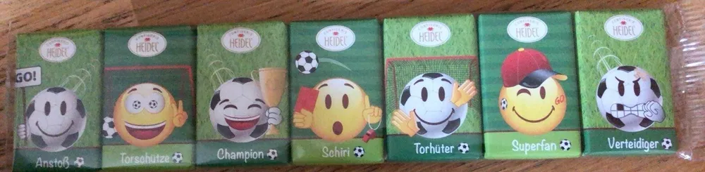 7 Schokoladentäfelchen