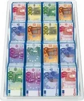 Euro petites tablettes en chocolat