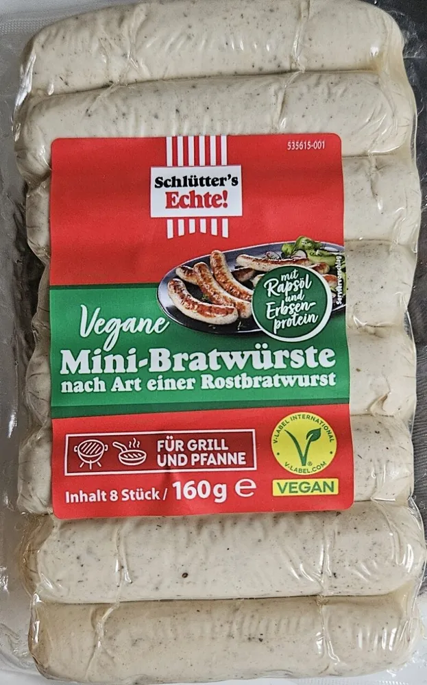 vegane Mini-Bratwürste
