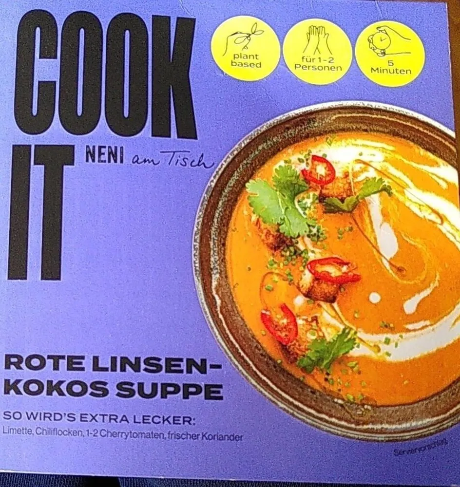 Rote Linsen-Kokos Suppe