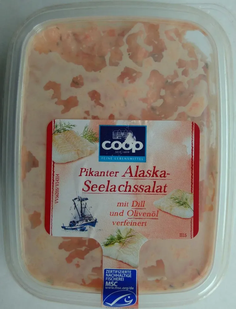 Pikanter Alaska-Seelachssalat