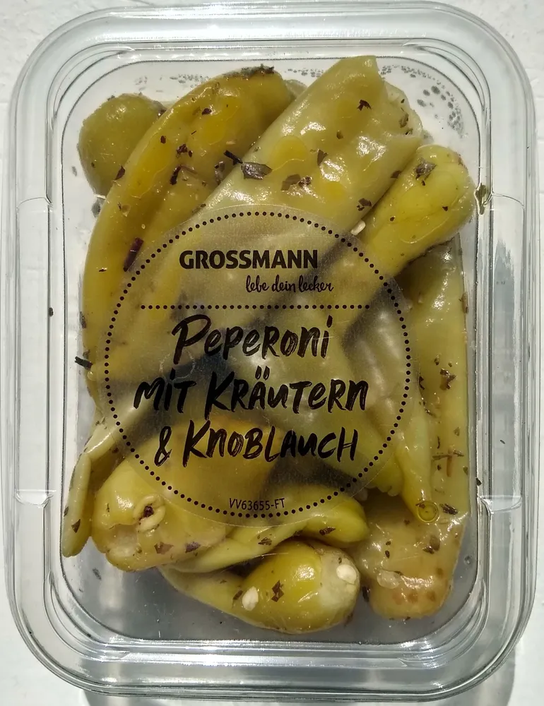 Grossmann Peperoni mit Kräutern und Knoblauch 150g