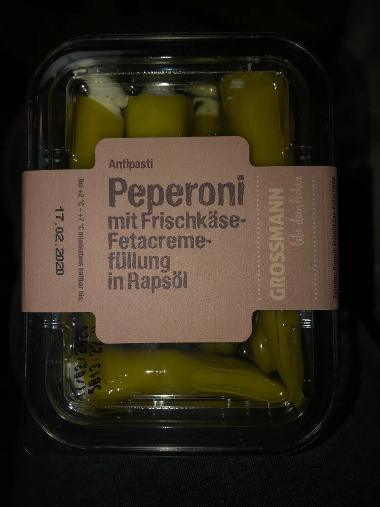 Peperoni mit Frischkäse