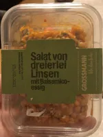 Salat von dreierlei Linsen mit Balsamicoessig