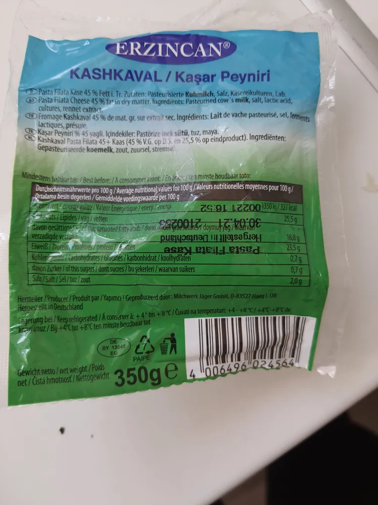 kashkaval/Kasar peyniri