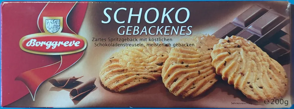 Schoko Gebackenes Kekse