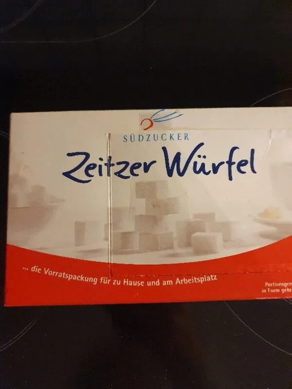 Zucker, Würfel