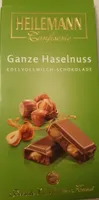 Ganze Haselnuss Edelvollmilch-Schokolade