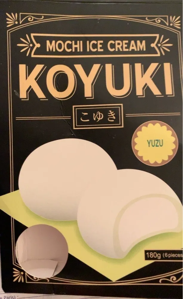 Mochi ice cream yuzu