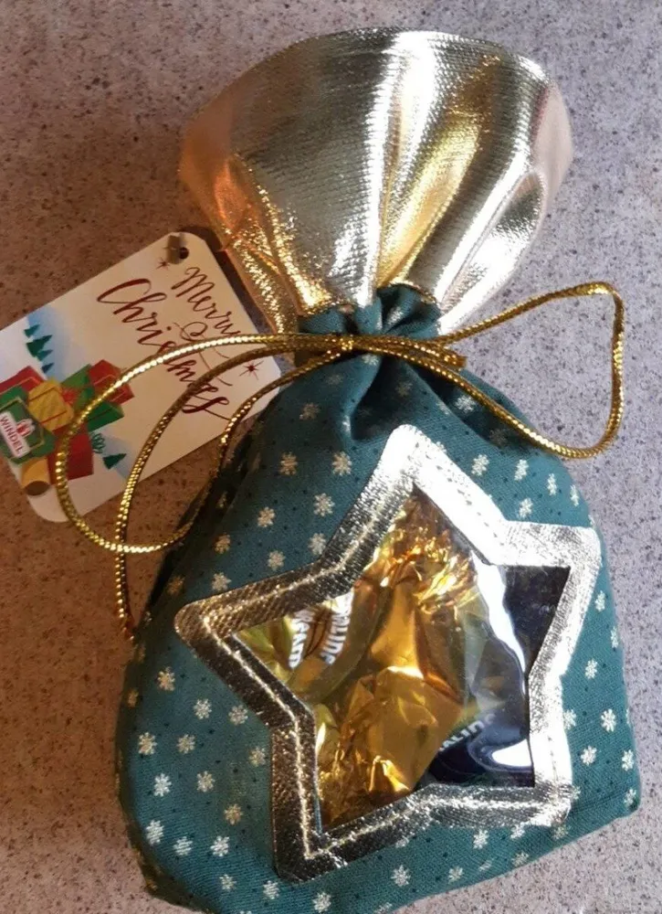 Weihnachtsschokoladensäckchen