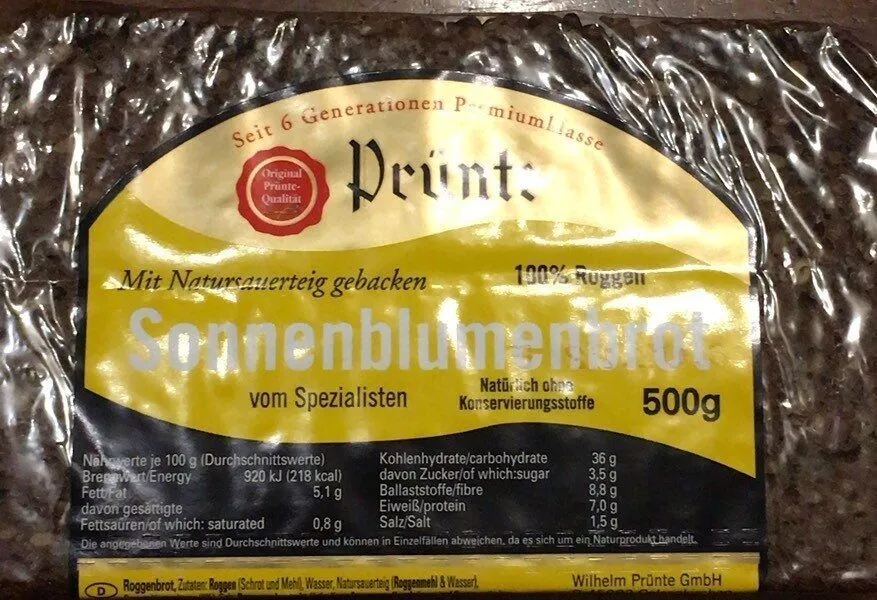 Sonnenkernbrot Vom Spezialisten, Mit Natursauertei...